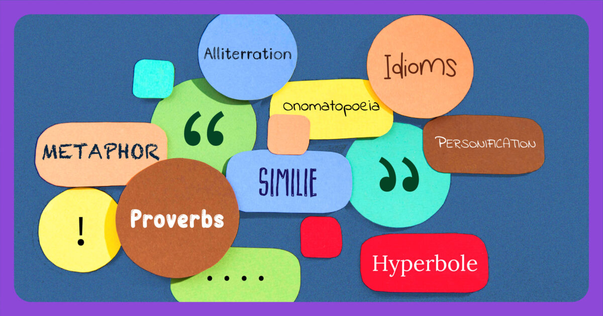 Image showing various stylistic devices a student can use to write a composition.